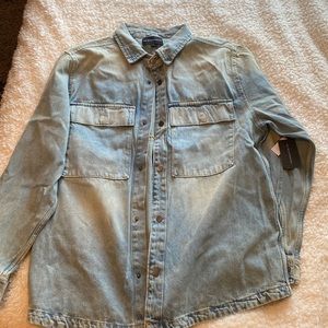 No boundaries medium mens denim Shacket